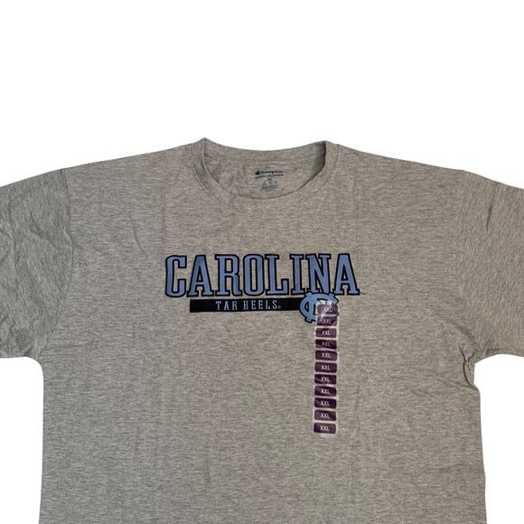 Champion Men's Size 2XL UNC Carolina Tarheels Short Sleeve Embroidered T-Shirt - Picture 7 of 16